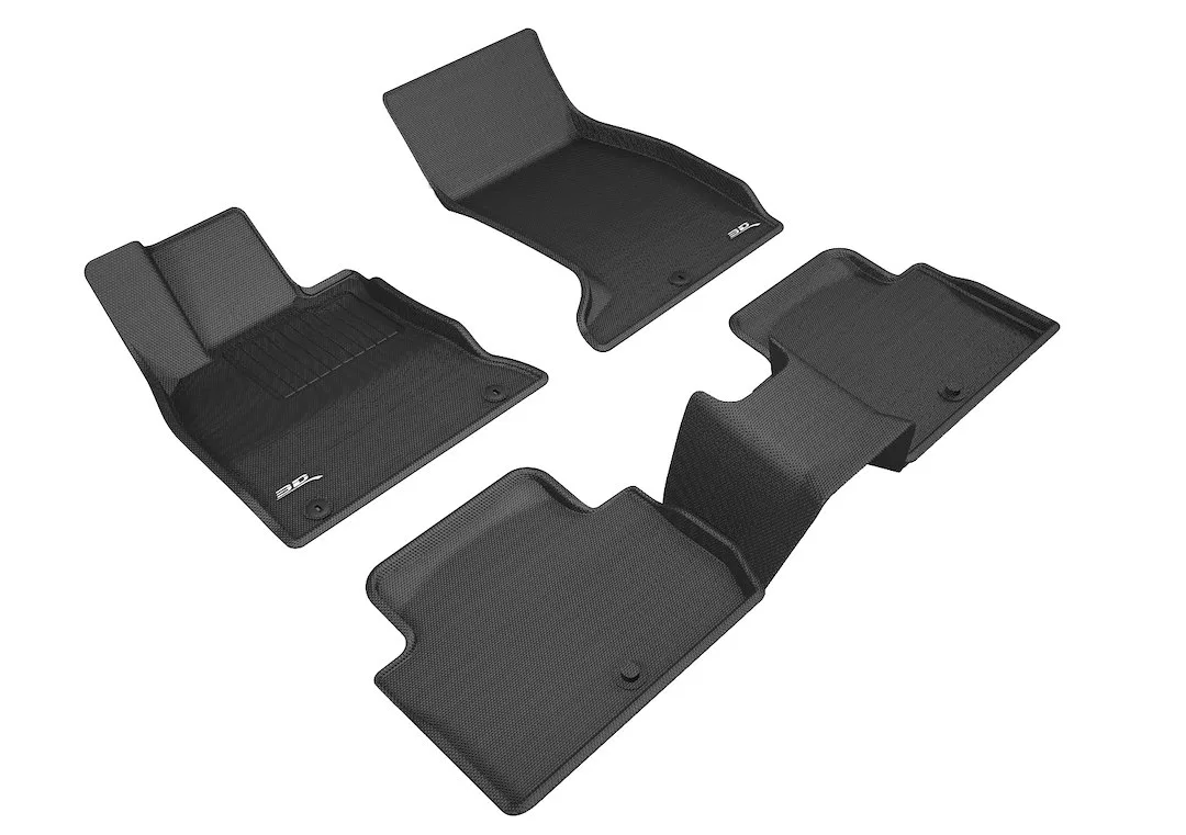 L1KA04501509 – 3D MATS/U-AC Floor Liner, Black Custom Fit Raised Edge Thermoplastic Rubber Of Carbon Fiber Texture 5 ...